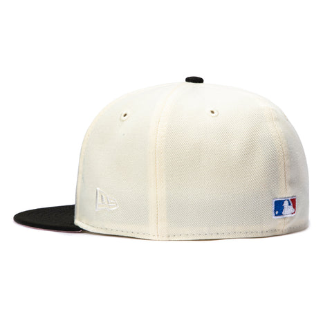 New Era 59Fifty Los Angeles Dodgers Shohei Ohtani 17 50/50 Patch Script Hat - White, Black, Royal New Era