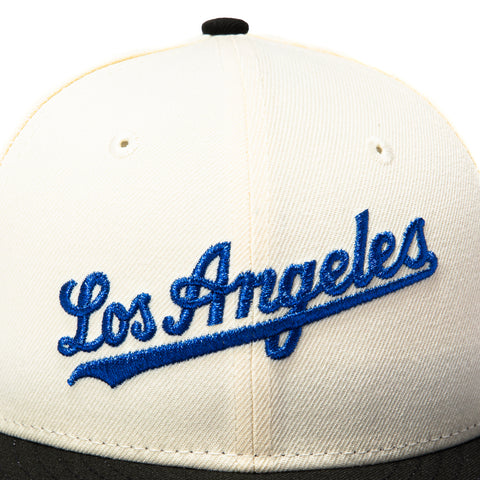 New Era 59Fifty Los Angeles Dodgers Shohei Ohtani 17 50/50 Patch Script Hat - White, Black, Royal New Era