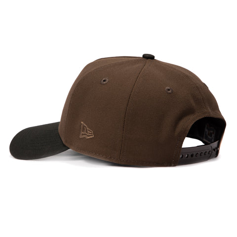 New Era 9Forty A-Frame Los Angeles Dodgers 1988 World Series Patch Snapback Hat - Brown, Black New Era