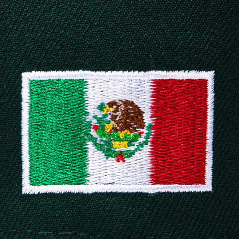 New Era 9Forty A-Frame Los Angeles Dodgers Mexico Flag Patch Snapback Hat - Green, White New Era