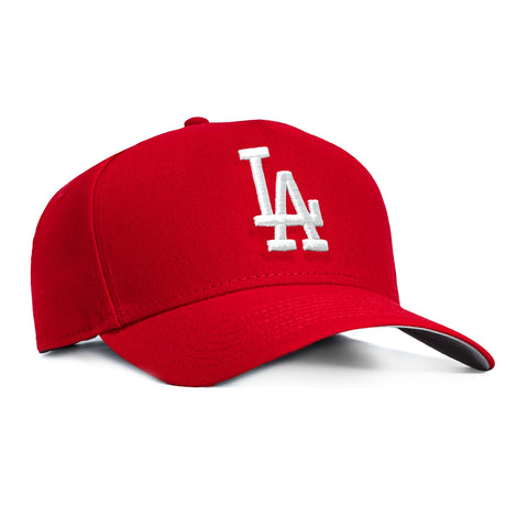 New Era 9Forty A-Frame Los Angeles Dodgers Snapback Hat - Red, White New Era