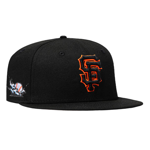New Era 59Fifty San Francisco Giants Splash Hat - Black, Black, Orange New Era