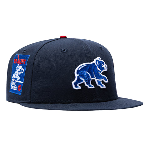 New Era 59Fifty Chicago Cubs Be Alert for Foul Balls Patch BP Hat - Navy, Royal New Era