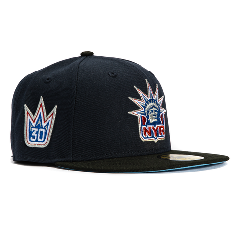 New Era 59Fifty New York Rangers 30th Anniversary Patch Hat - Navy, Black