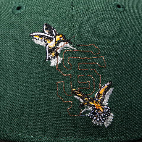 New Era 59Fifty San Francisco Giants Bird Stitch Hat - Green, Black New Era