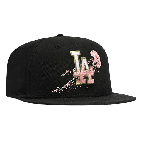 New Era 59Fifty Los Angeles Dodgers Bloom Pink UV Hat - Black New Era