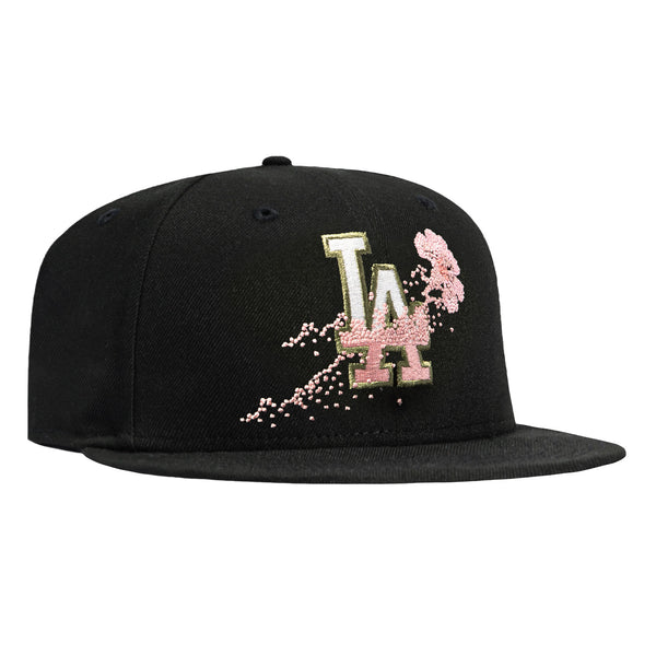New Era 59Fifty Los Angeles Dodgers Bloom Pink UV Hat - Black