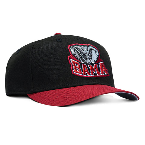New Era 9Seventy Alabama Crimson Tide 1998 Logo Stretch-Snapback Hat - Black, Cardinal New Era