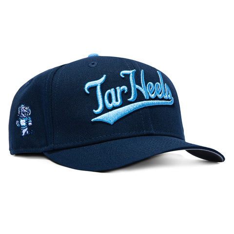 New Era 9Seventy UNC Tar Heels Logo Patch Script Stretch-Snapback Hat - Navy New Era
