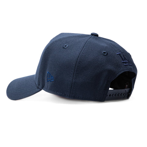 New Era 9Forty A-Frame Los Angeles Dodgers Flower Snapback Pink UV Hat - Navy New Era