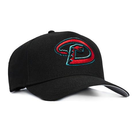 New Era 9Forty A-Frame Arizona Diamondbacks D Snapback Hat - Black, Sedona Red, Teal New Era