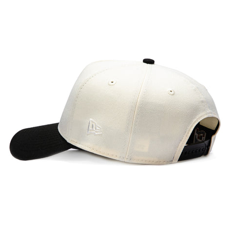 New Era 9Forty A-Frame Los Angeles Dodgers 40th Anniversary Patch Snapback Hat - White, Black New Era