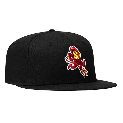 New Era 9Fifty Youth Arizona State Sun Devils Sparky Snapback Hat - Black New Era