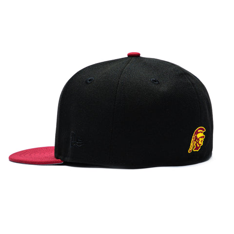 New Era 59Fifty USC Trojans State Hat - Black, Cardinal New Era