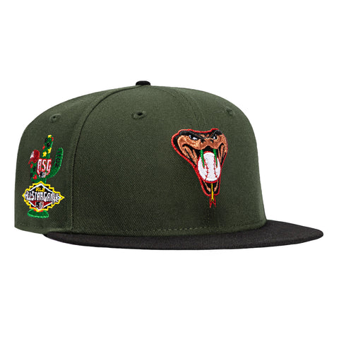New Era 59Fifty Arizona Diamondbacks 2011 All Star Game Patch Snakehead Hat - Green, Black New Era