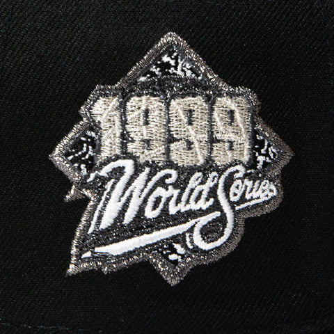 New Era 59Fifty TV Static New York Yankees 1999 World Series Patch Glow in the Dark Hat - Black New Era