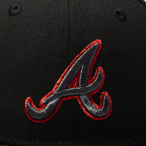 New Era 59Fifty Atlanta Braves 1995 World Series Patch Hat - Black New Era