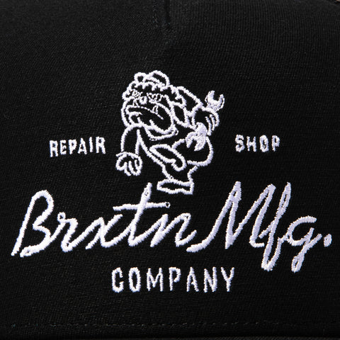 Brixton Tolman C MP Mesh Snapback Trucker Hat - Black Brixton