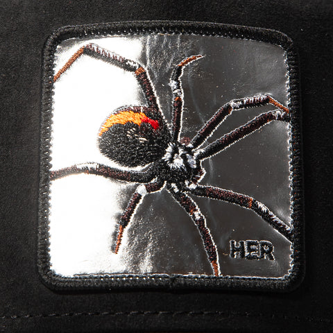 Goorin Bros Silver Her Spider Adjustable Snapback Trucker Hat - Black Goorin Bros
