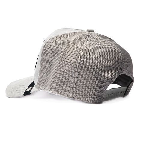 Goorin Bros Silver Raging Bull Adjustable Snapback Trucker Hat - Grey Goorin Bros