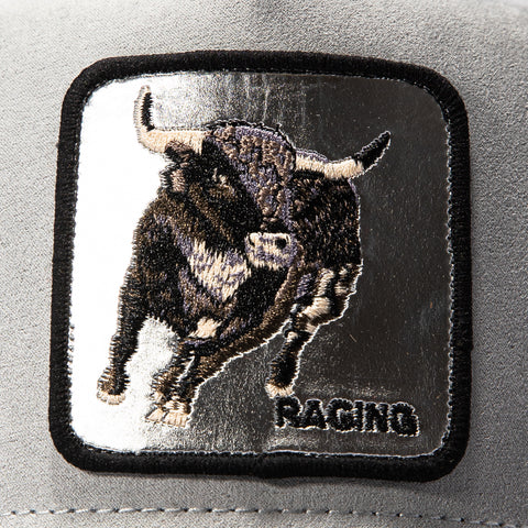 Goorin Bros Silver Raging Bull Adjustable Snapback Trucker Hat - Grey Goorin Bros