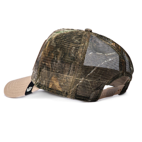 Goorin Bros Represent Eagle Adjustable Snapback Trucker Hat - Realtree Camo, Stone Goorin Bros