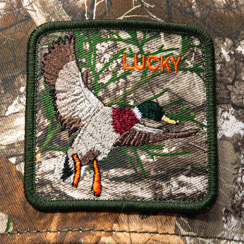Goorin Bros Lucky Duck Adjustable Snapback Trucker Hat - Realtree Camo, Green Goorin Bros