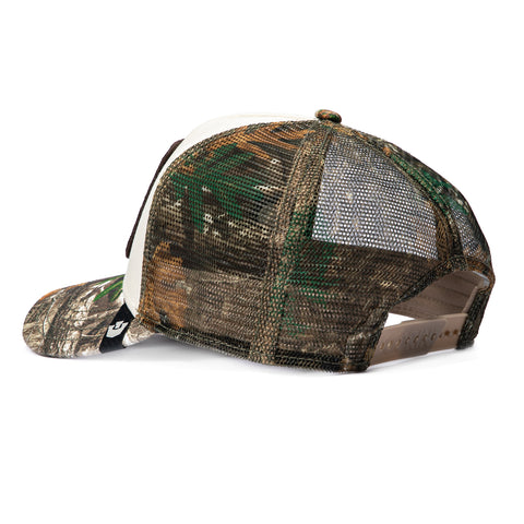 Goorin Bros The Black Panther Adjustable Snapback Trucker Hat - White, Realtree Camo Goorin Bros