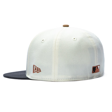 New Era 59Fifty Sepia Brooklyn Dodgers 1942 All Star Game Patch Hat - White, Graphite New Era