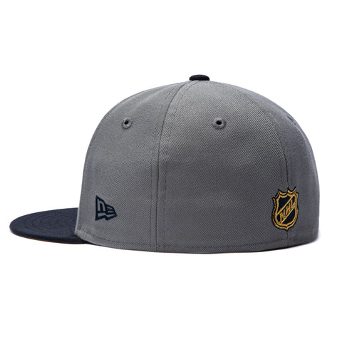 New Era 59Fifty Vegas Golden Knights Inaugural Patch Word Khaki UV Hat - Graphite, Navy New Era