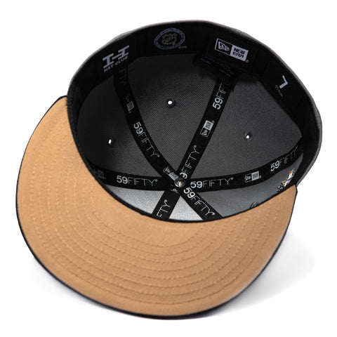 New Era 59Fifty Vegas Golden Knights Inaugural Patch Word Khaki UV Hat - Graphite, Navy