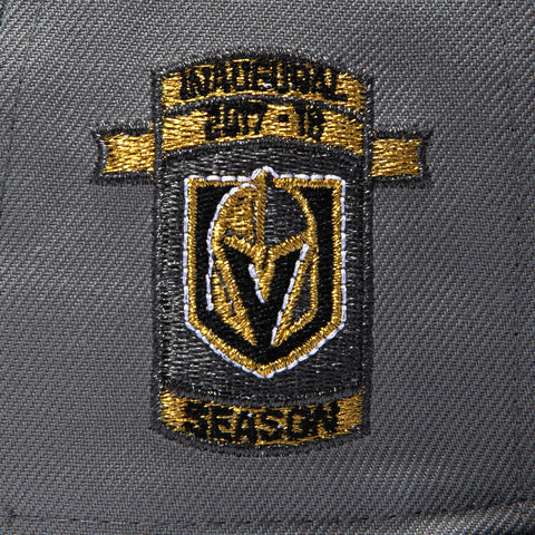 New Era 59Fifty Vegas Golden Knights Inaugural Patch Word Khaki UV Hat - Graphite, Navy New Era