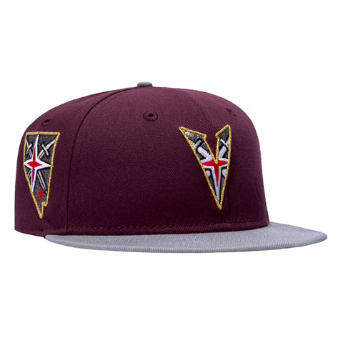 New Era 59Fifty Vegas Golden Knights State Fill Patch Pink UV Hat - Maroon, Graphite