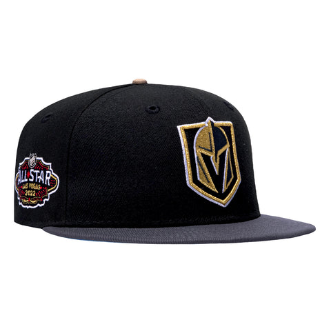 New Era 59Fifty Vegas Golden Knights 2022 All Star Game Patch Light Blue UV Hat - Black, Graphite