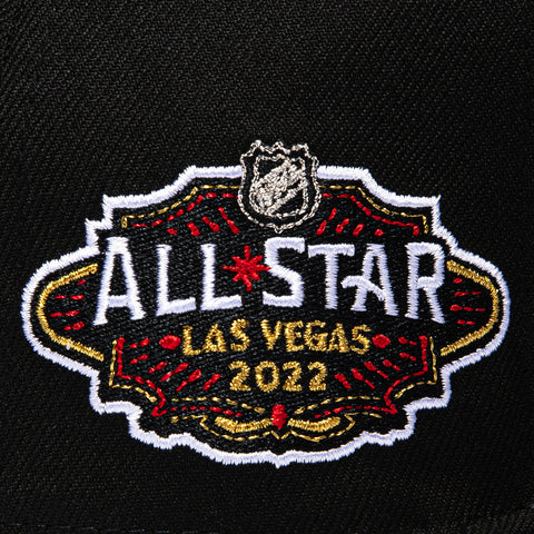 New Era 59Fifty Vegas Golden Knights 2022 All Star Game Patch Light Blue UV Hat - Black, Graphite New Era