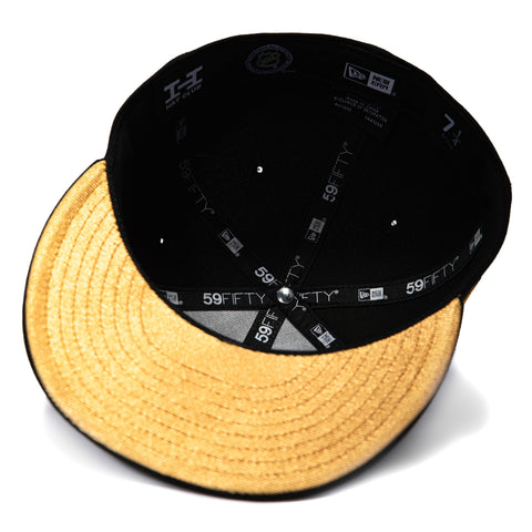 New Era 59Fifty Vegas Golden Knights Sword Cross Patch VGK Gold UV Hat - Black New Era