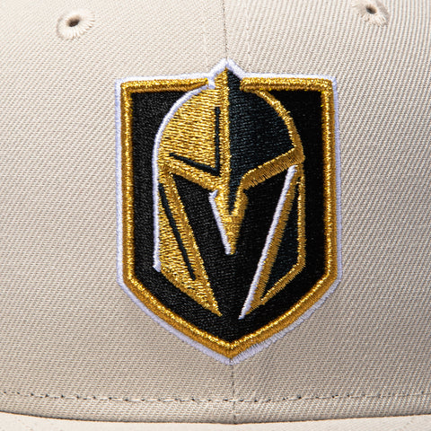 New Era 59Fifty Vegas Golden Knights 2023 Stanley Cup Champions Patch Hat - Stone, White New Era