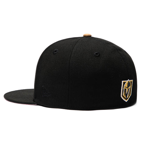 New Era 59Fifty Vegas Golden Knights Flamingo Patch Word Pink UV Hat - Black New Era