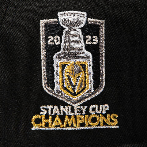 New Era 59Fifty Vegas Golden Knights 2023 Stanley Cup Champions Patch Alternate Hat - Black, Green, Metallic Gold New Era