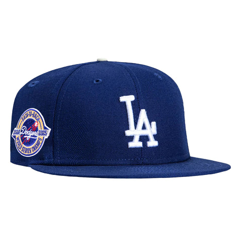 New Era 59Fifty Los Angeles Dodgers Back-To-Back World Series Champions Circle Patch Hat - Royal New Era