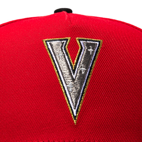New Era 9Forty A-Frame Vegas Golden Knights Sword Cross Patch V Snapback Hat - Red, Black New Era