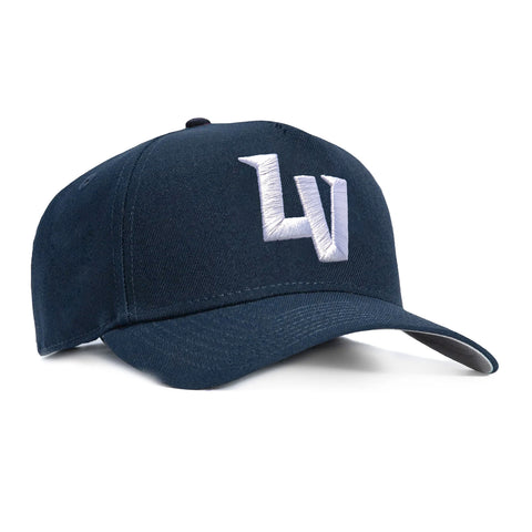 New Era 9Forty A-Frame Las Vegas Aviators Snapback LV Hat - Navy, White