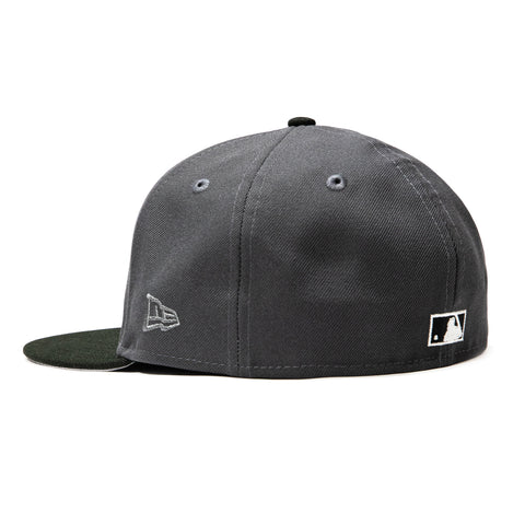 New Era 59Fifty Arizona Diamondbacks 2001 World Series Patch Upside Down D Hat - Graphite, Black, Red New Era