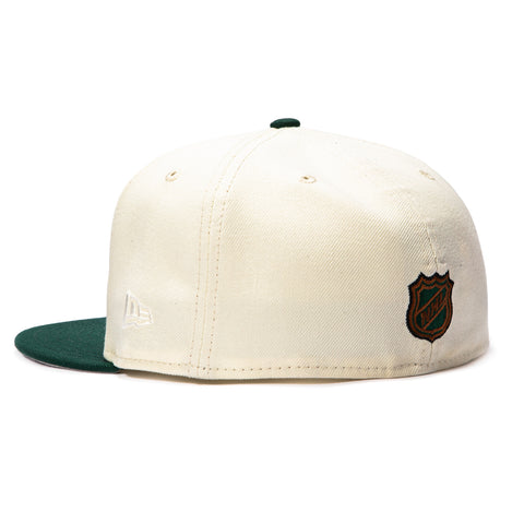 WOOD GRAIN 2TONE BLACKHAWKS WC25 WHT/GRN New Era
