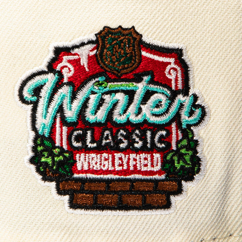 WOOD GRAIN 2TONE BLACKHAWKS WC25 WHT/GRN New Era
