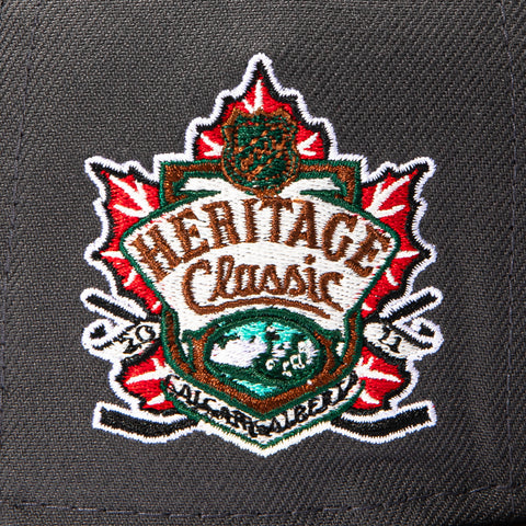 WOOD GRAIN 2TONE FLAMES HC GPH/BRN New Era