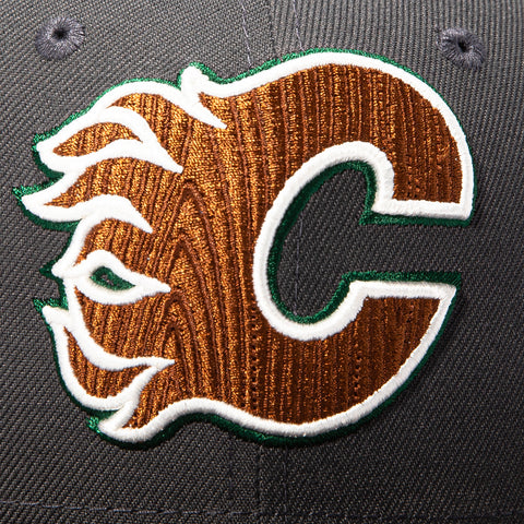 WOOD GRAIN 2TONE FLAMES HC GPH/BRN New Era