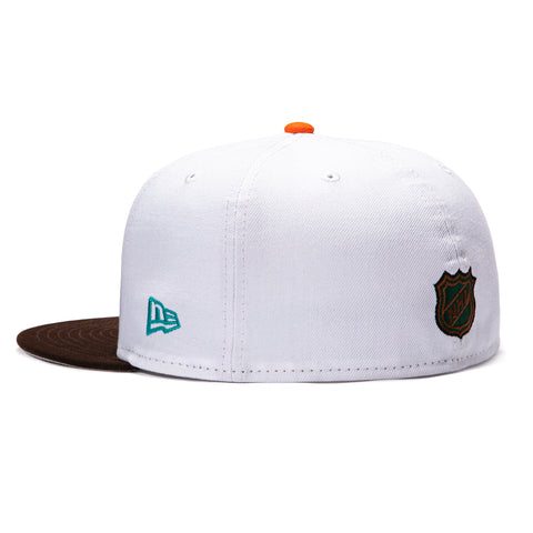 WOOD GRAIN 2TONE SHARKS 20TH 91 WHT/BRN New Era