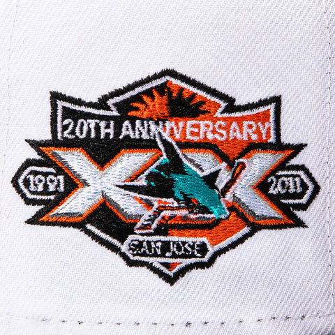 WOOD GRAIN 2TONE SHARKS 20TH 91 WHT/BRN New Era