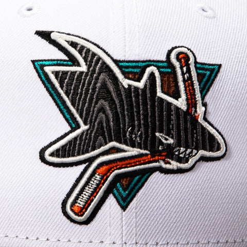 WOOD GRAIN 2TONE SHARKS 20TH 91 WHT/BRN New Era